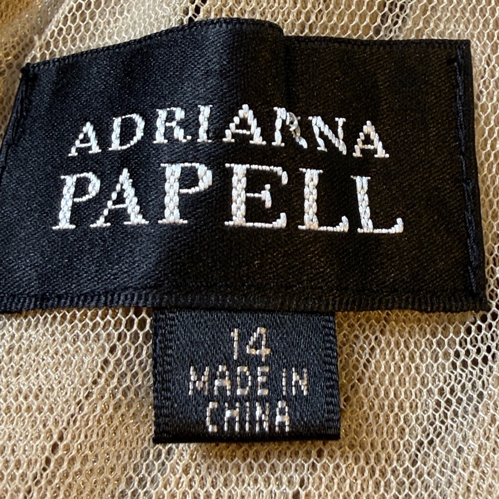 Adrianna Papell Champna Layered Dress Glamorous Wedding Mother of the Bride - Picture 2 of 14